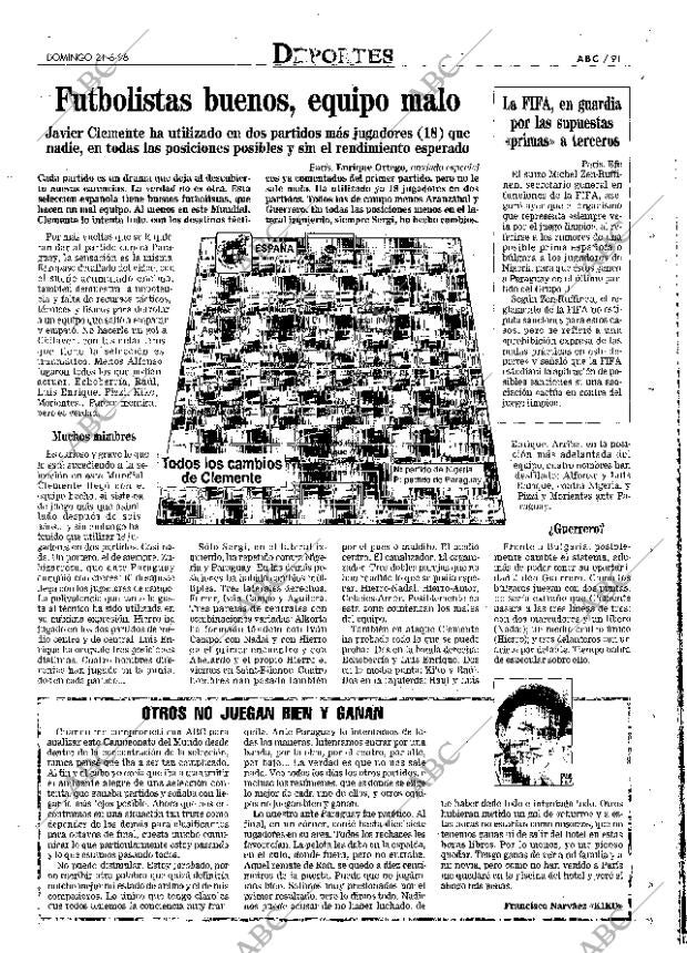 ABC MADRID 21-06-1998 página 91