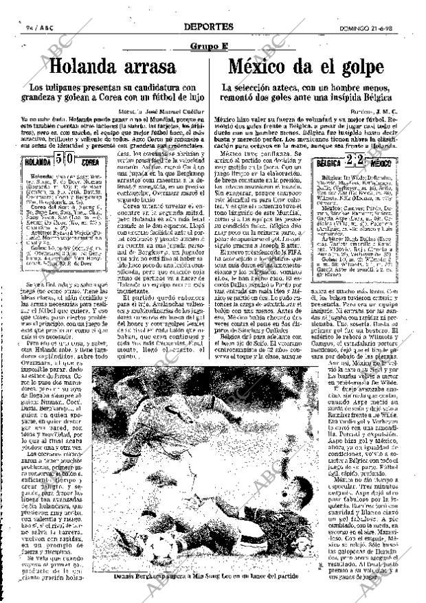 ABC MADRID 21-06-1998 página 94