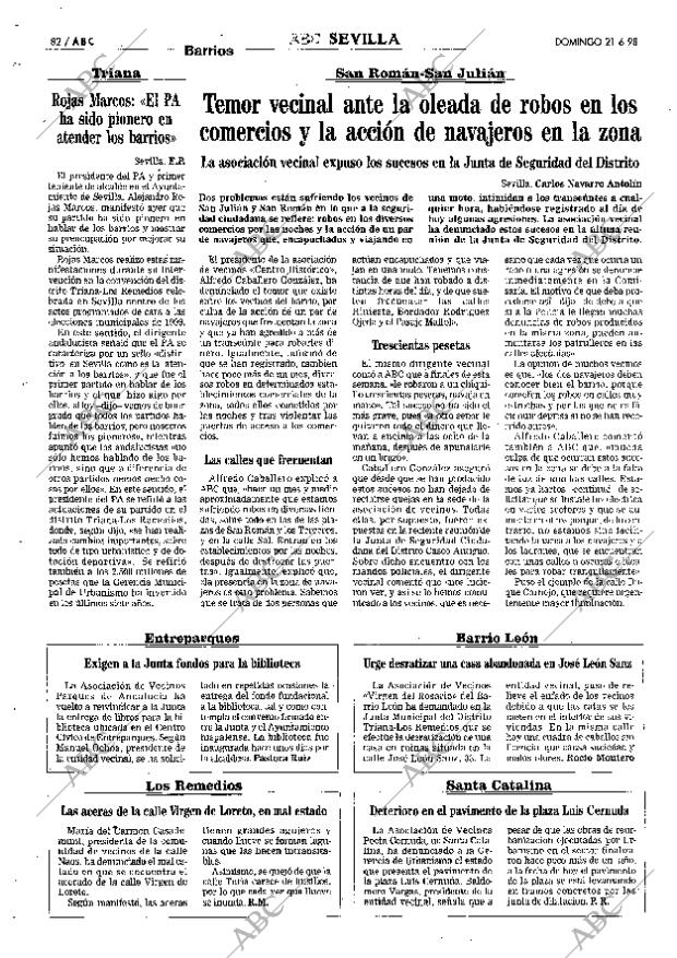 ABC SEVILLA 21-06-1998 página 82
