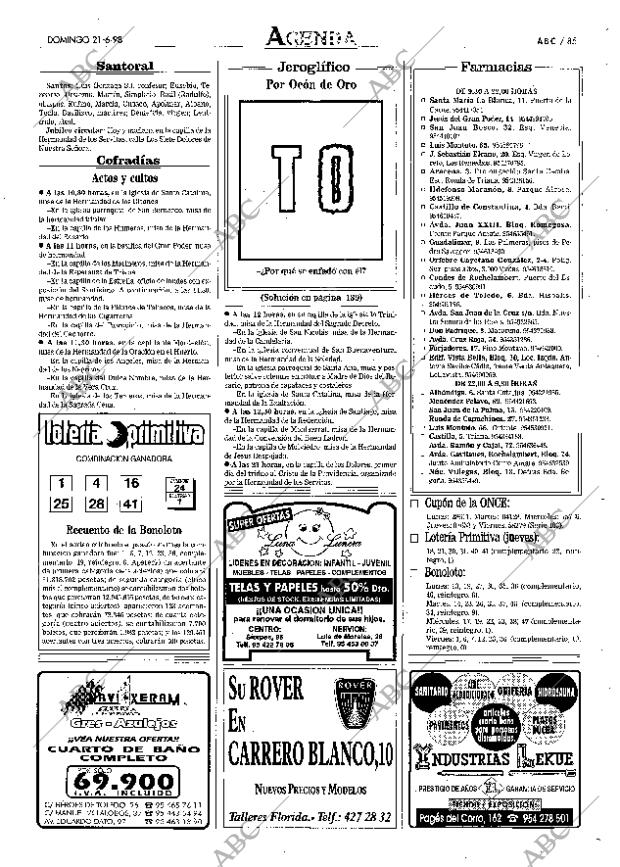 ABC SEVILLA 21-06-1998 página 85