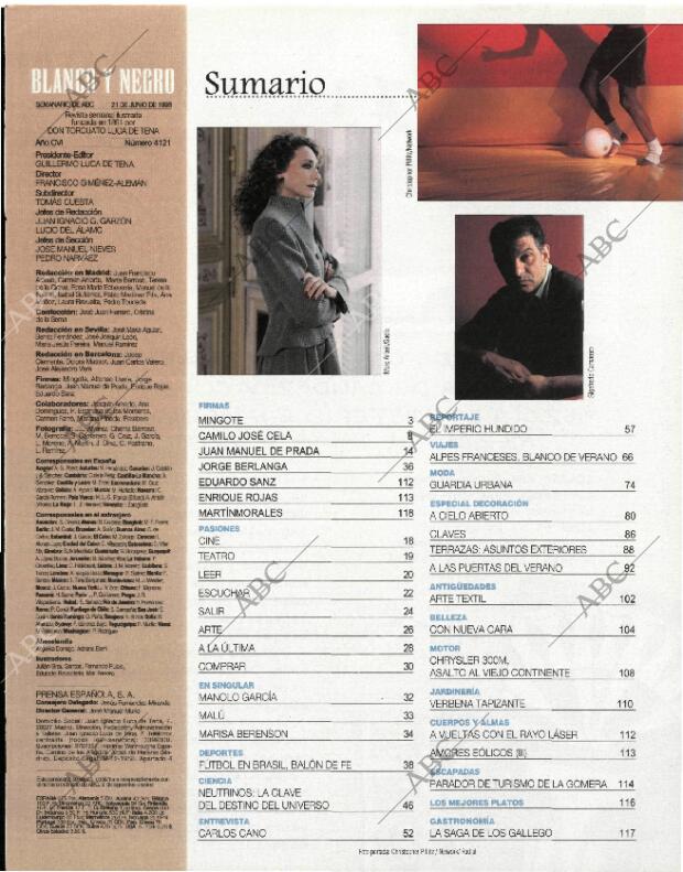 BLANCO Y NEGRO MADRID 21-06-1998 página 5