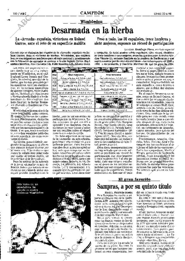 ABC MADRID 22-06-1998 página 100