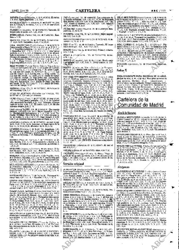 ABC MADRID 22-06-1998 página 113