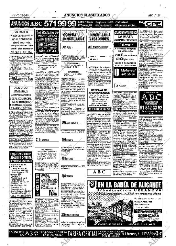 ABC MADRID 22-06-1998 página 129