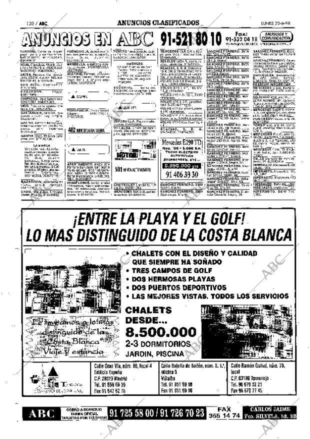ABC MADRID 22-06-1998 página 130