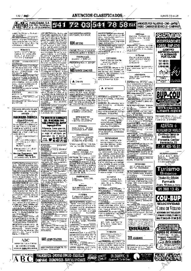 ABC MADRID 22-06-1998 página 132