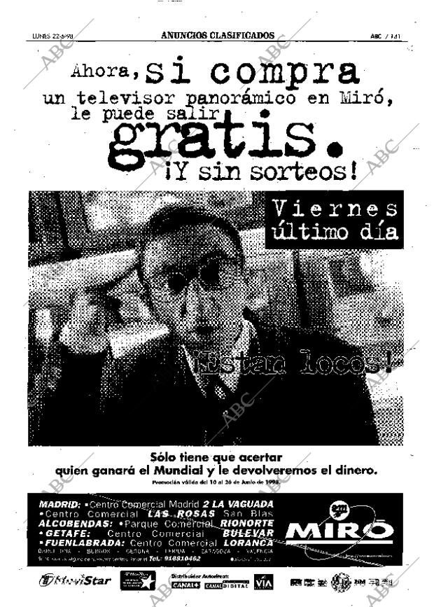 ABC MADRID 22-06-1998 página 141