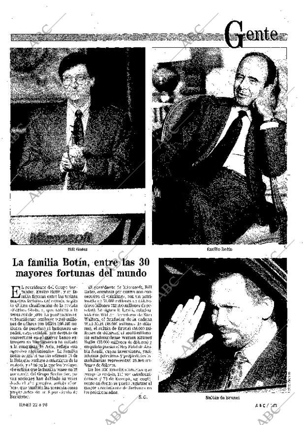 ABC MADRID 22-06-1998 página 143