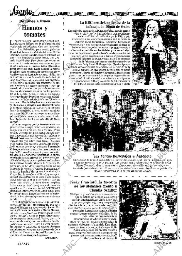 ABC MADRID 22-06-1998 página 144