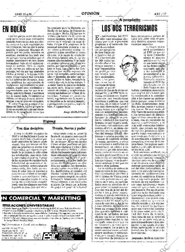 ABC MADRID 22-06-1998 página 17