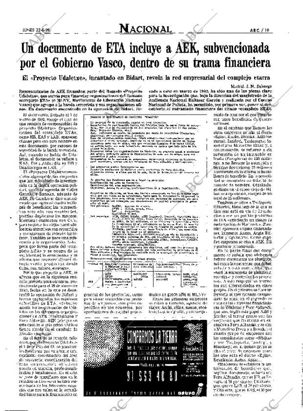 ABC MADRID 22-06-1998 página 19