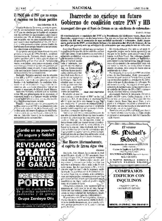 ABC MADRID 22-06-1998 página 22