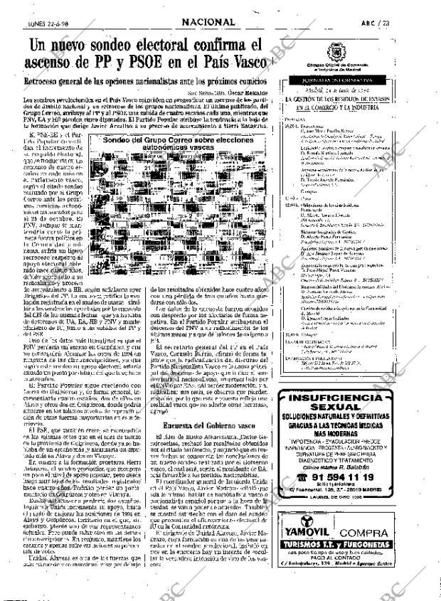 ABC MADRID 22-06-1998 página 23