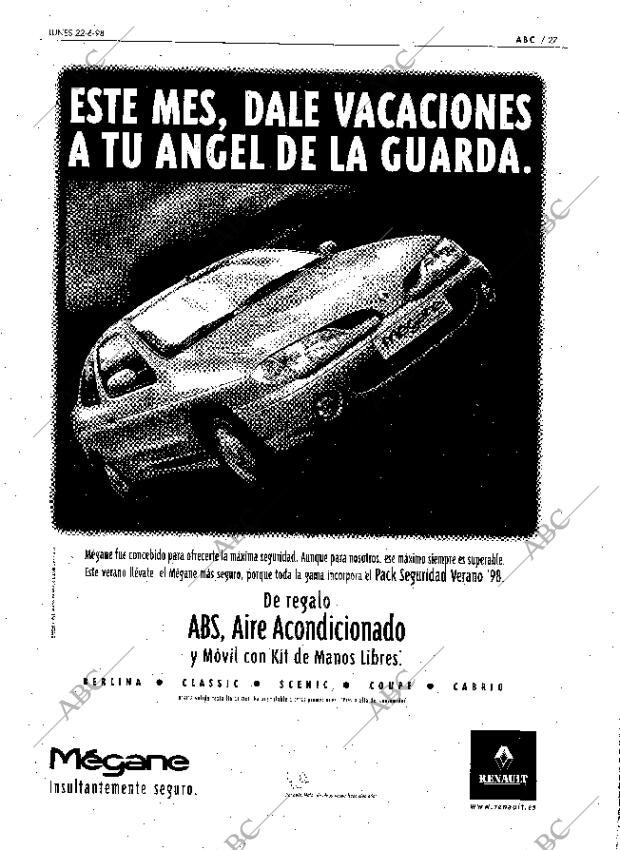 ABC MADRID 22-06-1998 página 27