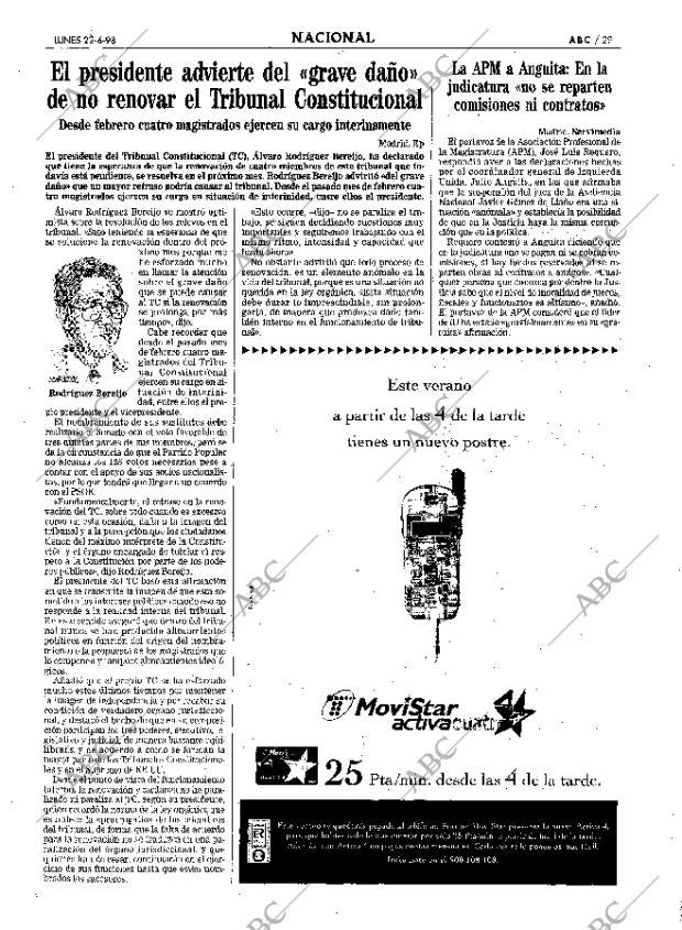 ABC MADRID 22-06-1998 página 29