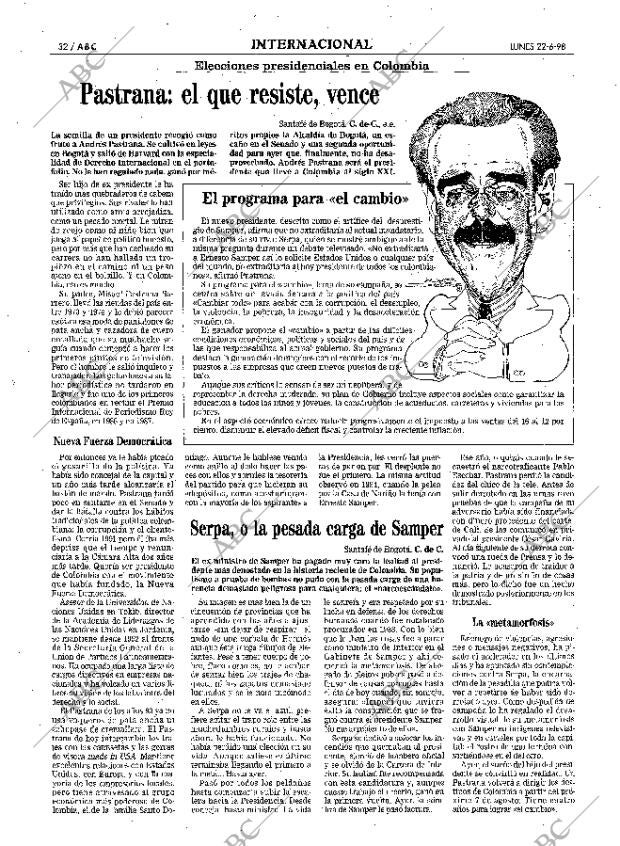 ABC MADRID 22-06-1998 página 32