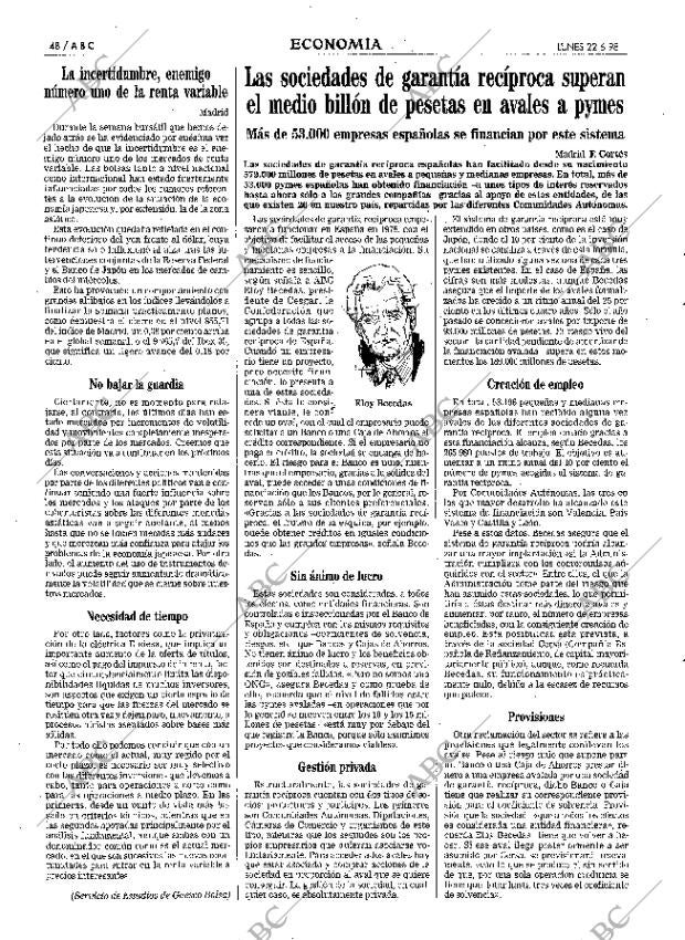 ABC MADRID 22-06-1998 página 48