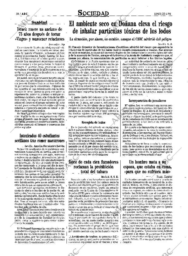 ABC MADRID 22-06-1998 página 58