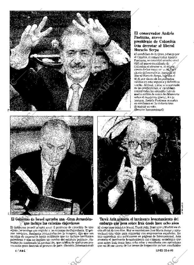 ABC MADRID 22-06-1998 página 6