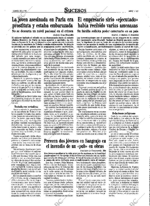 ABC MADRID 22-06-1998 página 63