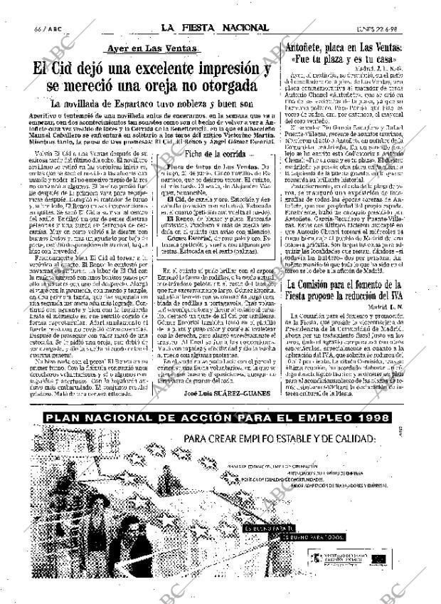 ABC MADRID 22-06-1998 página 66