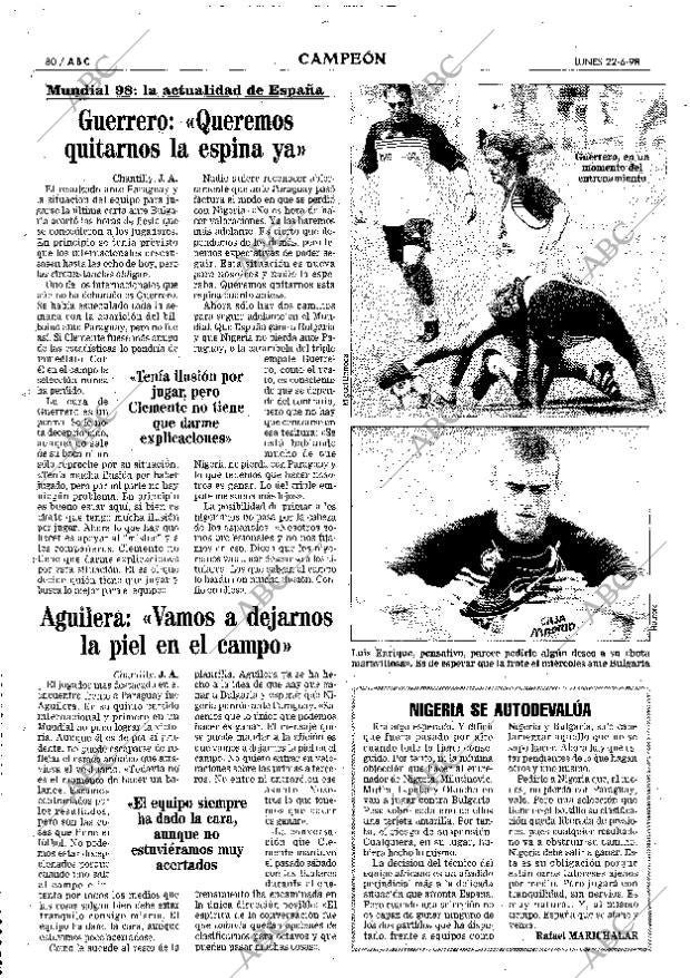ABC MADRID 22-06-1998 página 80