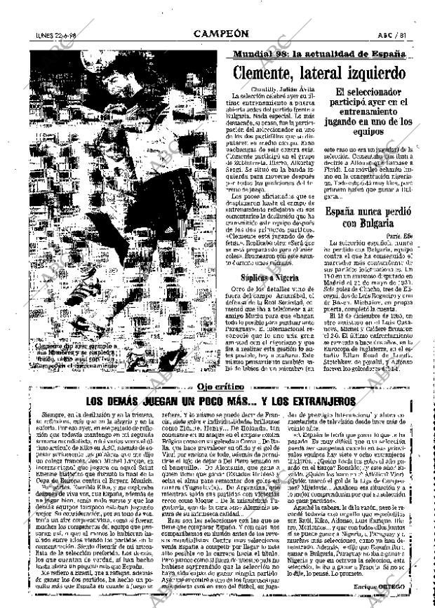 ABC MADRID 22-06-1998 página 81