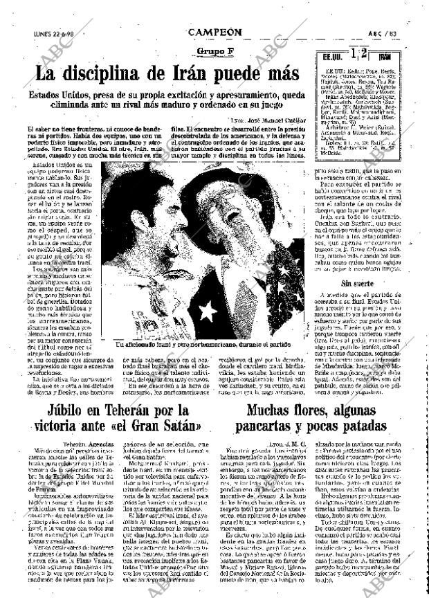 ABC MADRID 22-06-1998 página 83