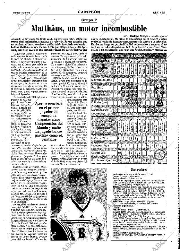 ABC MADRID 22-06-1998 página 85