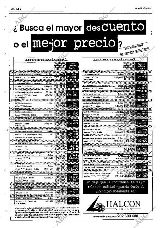 ABC MADRID 22-06-1998 página 90