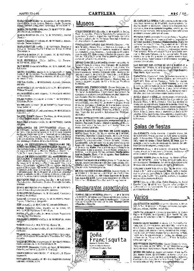 ABC MADRID 23-06-1998 página 105