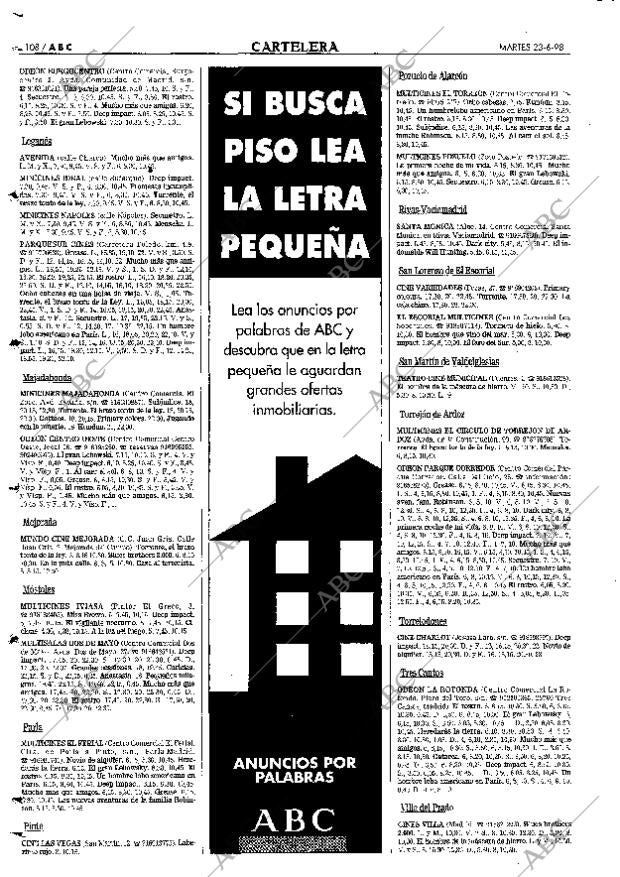 ABC MADRID 23-06-1998 página 108