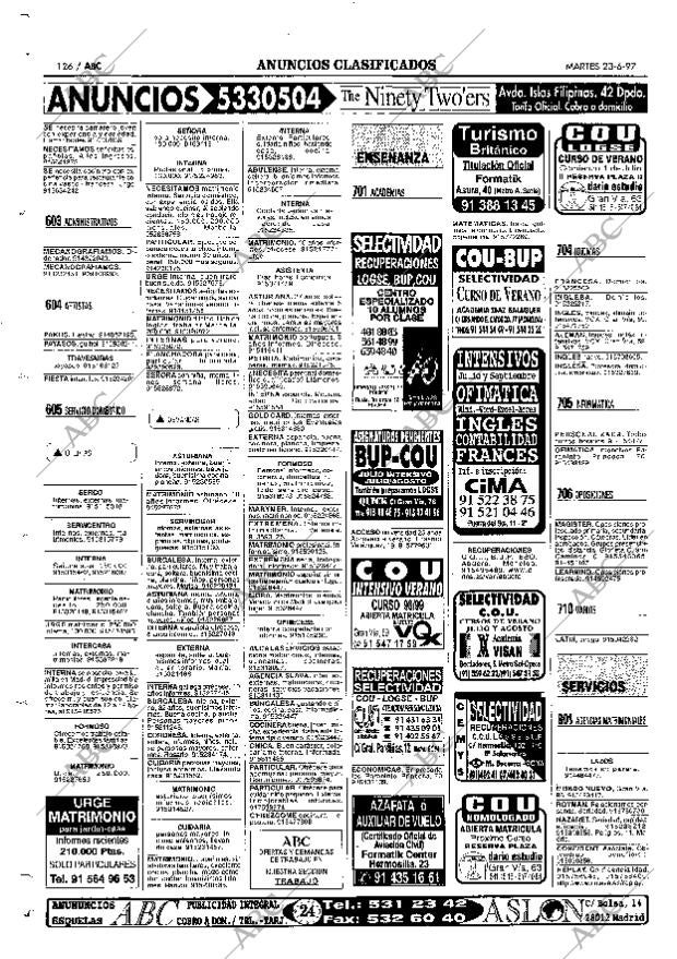 ABC MADRID 23-06-1998 página 126