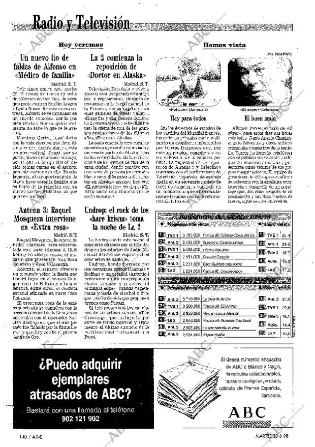 ABC MADRID 23-06-1998 página 140