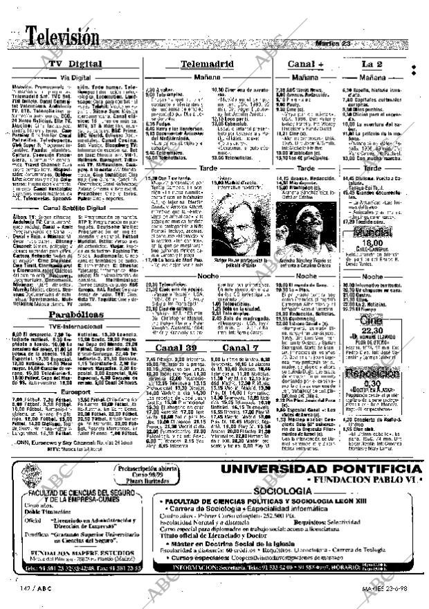 ABC MADRID 23-06-1998 página 142