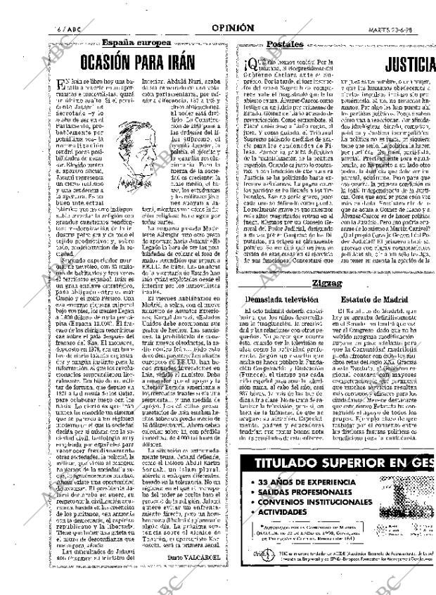ABC MADRID 23-06-1998 página 16