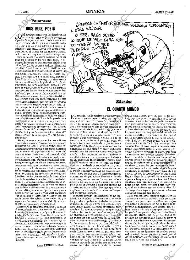 ABC MADRID 23-06-1998 página 18