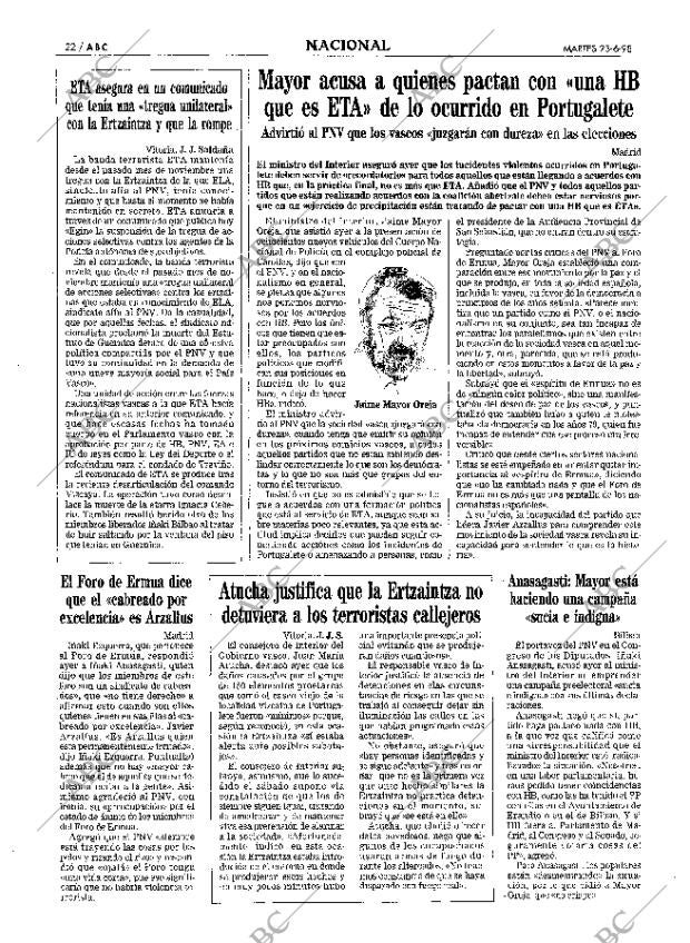 ABC MADRID 23-06-1998 página 22