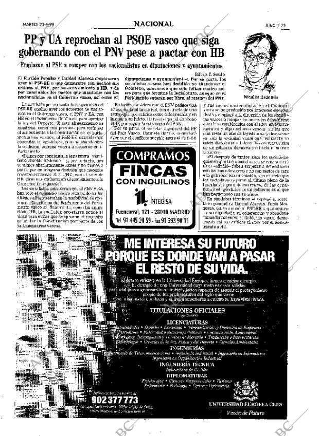ABC MADRID 23-06-1998 página 23