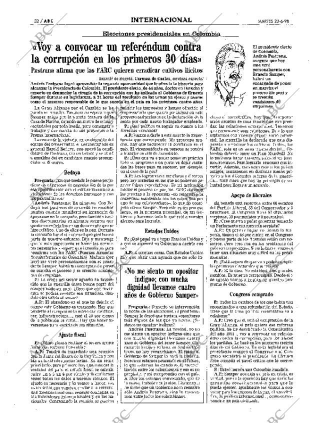 ABC MADRID 23-06-1998 página 32