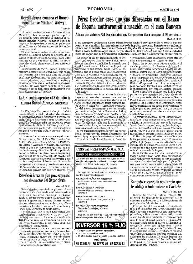 ABC MADRID 23-06-1998 página 42