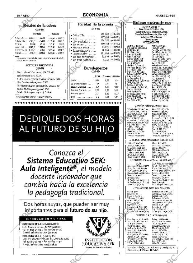 ABC MADRID 23-06-1998 página 50