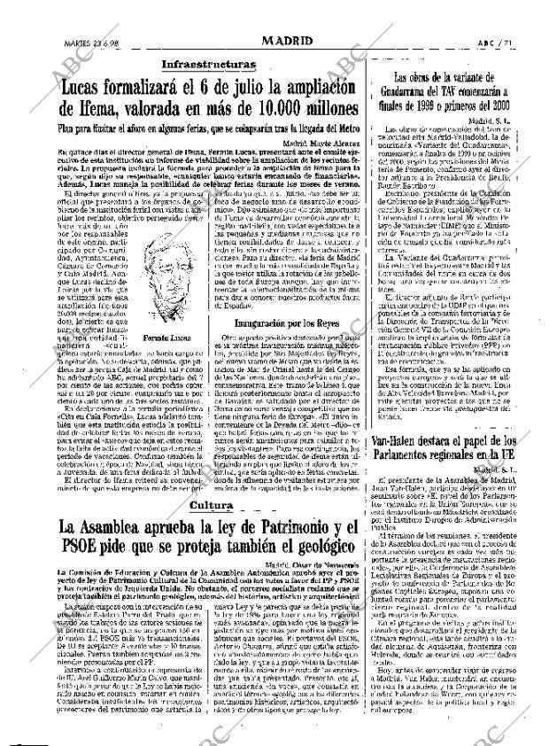 ABC MADRID 23-06-1998 página 71