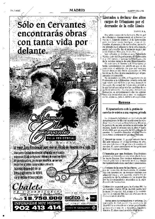 ABC MADRID 23-06-1998 página 74