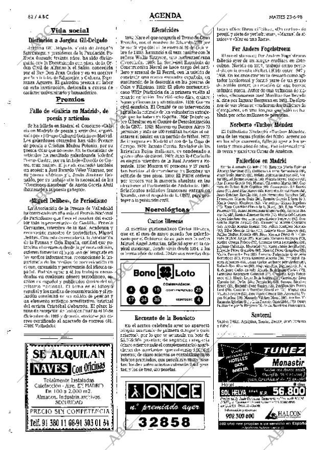 ABC MADRID 23-06-1998 página 82