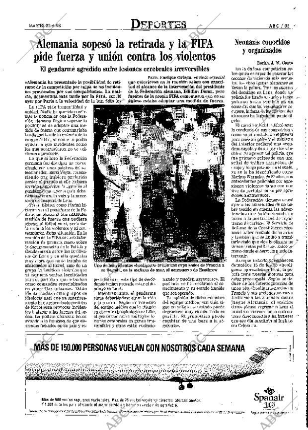 ABC MADRID 23-06-1998 página 85