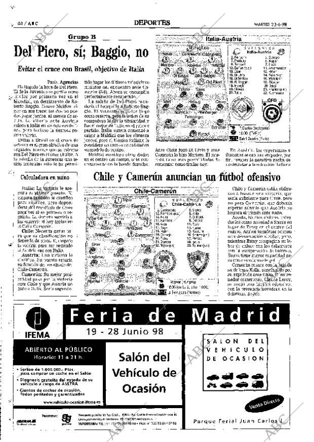 ABC MADRID 23-06-1998 página 88
