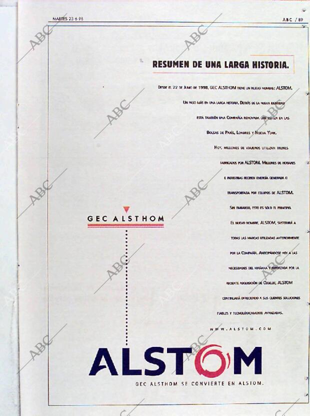 ABC MADRID 23-06-1998 página 89