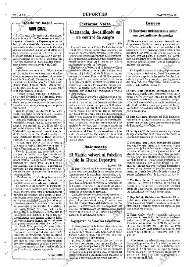ABC MADRID 23-06-1998 página 96
