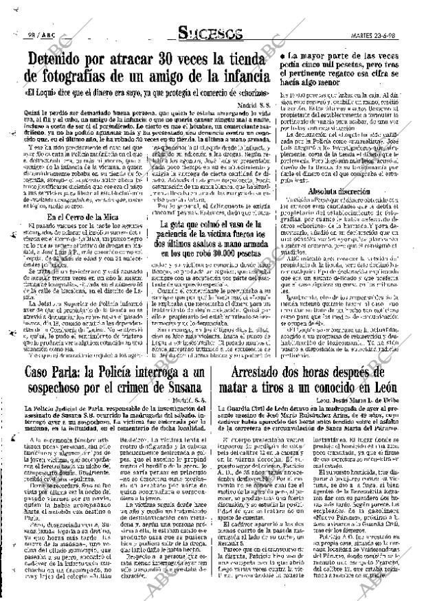 ABC MADRID 23-06-1998 página 98